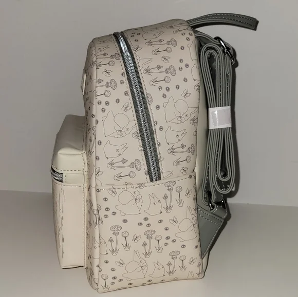 Loungefly Studio Ghibli Totoro Rain Mini Backpack and Tech Wallet - Picture 4 of 16